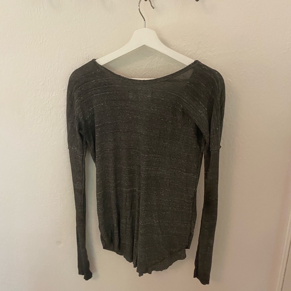 Free people beach grey top - Picture 3 of 4
